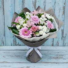 Букет цветов из:  Герберы, Альстромерии и Хризантемы #REPLACE_PRED# Усово-Тупик