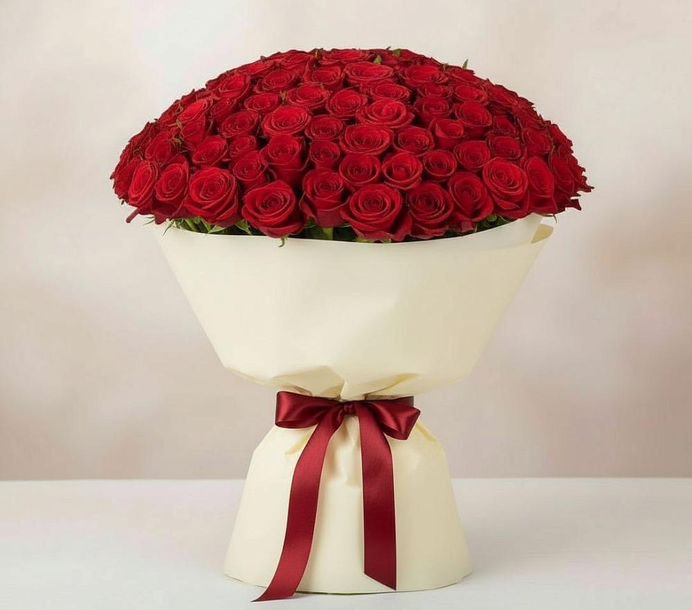 Букет 101 Красная роза Милано в Усово-Тупик