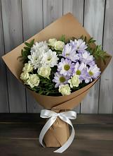 Букет цветов из:  Хризантемы и Розы #REPLACE_PRED# Усово-Тупик