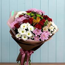 Букет цветов из:  Розы, Хризантемы и Альстромерии в Усово-Тупик