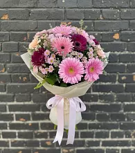 Букет цветов из:  Герберы и Хризантемы в Усово-Тупик