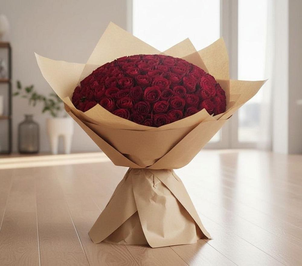 Букет 101 Красная роза в Усово-Тупик
