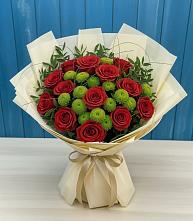 Букет цветов из:  Розы и Хризантемы в Усово-Тупик