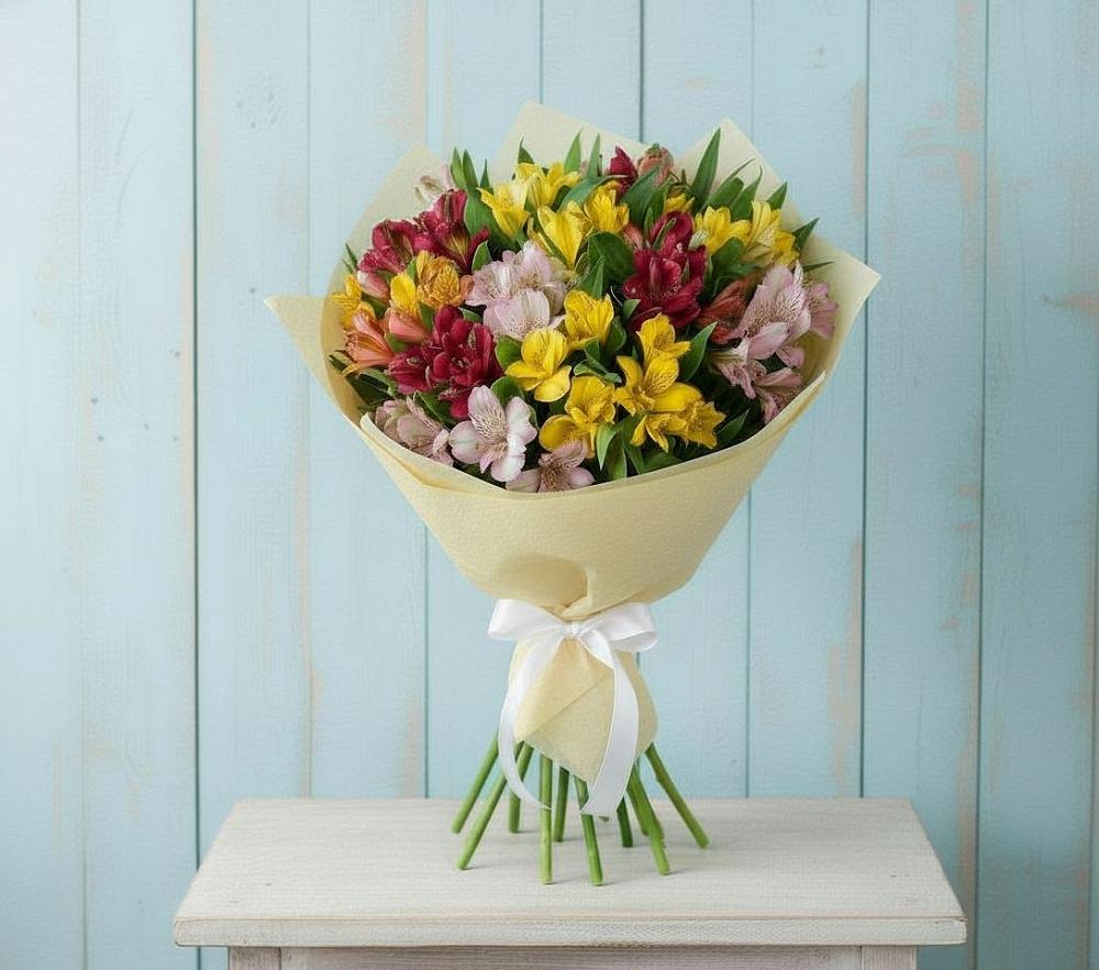 Букет цветов из: Альстромерии в Усово-Тупик