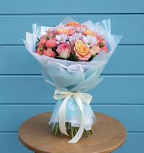 Букет цветов из:  Хризантемы и Розы в Усово-Тупик