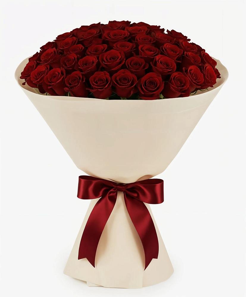 Букет 101 Бордовая роза Блэк Бакарра в Усово-Тупик