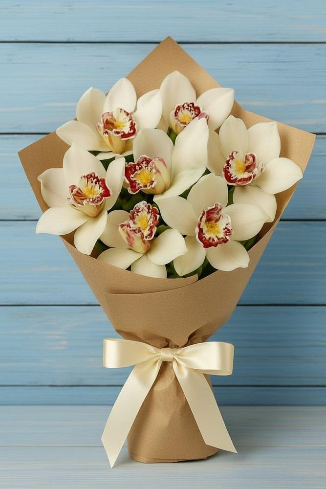 Букет цветов из: Орхидеи и Розы в Усово-Тупик