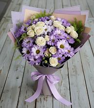 Букет цветов из:  Хризантемы и Розы в Усово-Тупик