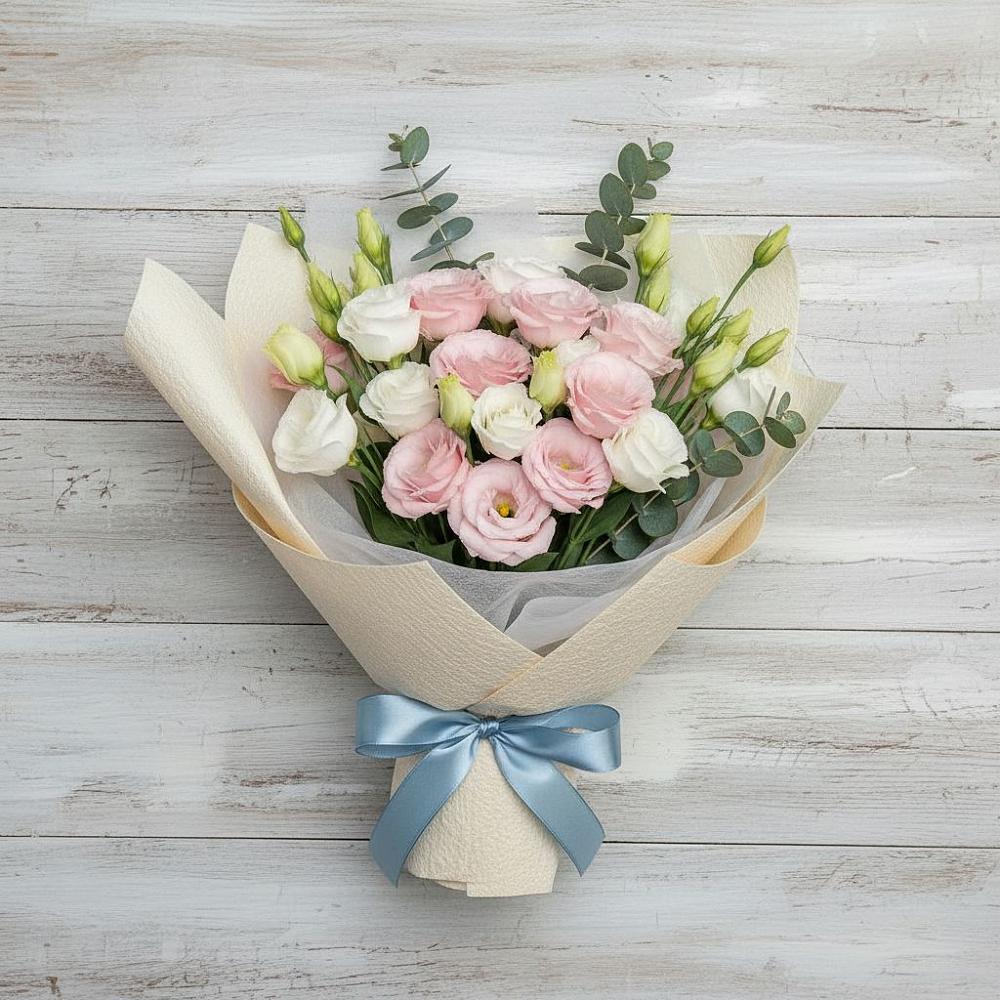 Букет цветов из: Лизиантусы в Усово-Тупик